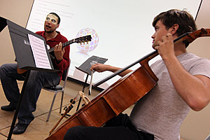 photo of student performance in the Latour Room