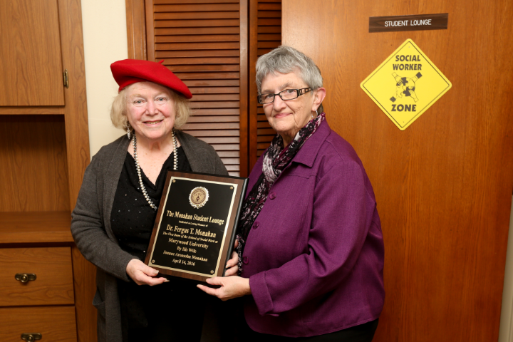 Marywood University Dedicates School of Social Work Lounge in Honor of Founding Dean